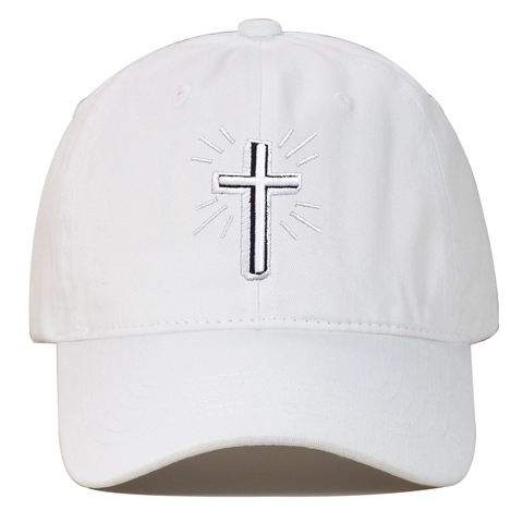 Cappello Da Baseball In Cotone Lavato Ricamo Croce Vintage Cappello Da Sole Regolabile Sport All'aperto Hip Hop Uomo Donna