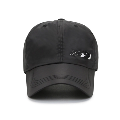 Schnelltrocknende Baseballkappe Herren Damen Atmungsaktiv Outdoor Sport Sonnenhut Verstellbar Leicht Gebogene Krempe Polyester Hut