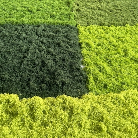 Artificial Moss Mat Realistic Synthetic Turf For Bonsai Landscape Decor Multicolored Thickened Nylon Flocking Patch