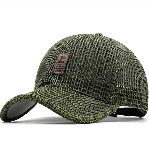 Cappello Da Baseball In Rete Traspirante Cotone Protezione Solare Aperto Estate Casual Cappello Trucker Per Uomo Donna Regolabile