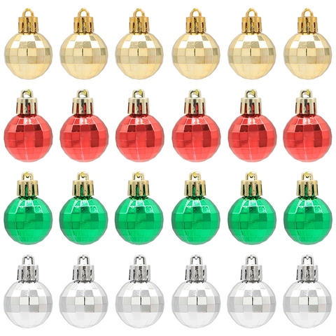 Christmas Tree Balls Baubles Faceted Diamond Shape Hanging Ornaments For Holiday Decor Multi Color Plastic