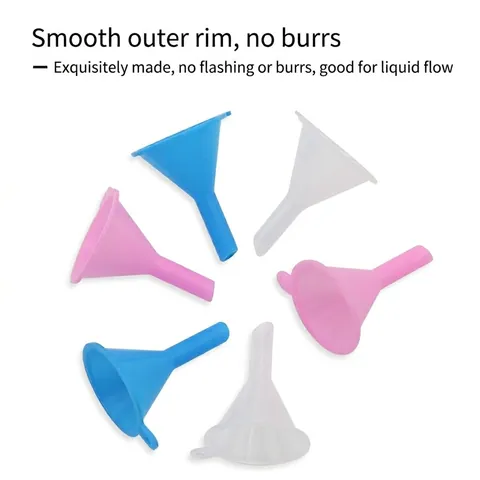 Mini Embudo De Plástico Para Perfume Aceite Esencial Cuidado De La Piel Dispensador De Líquidos Portátil Colorido Pequeño