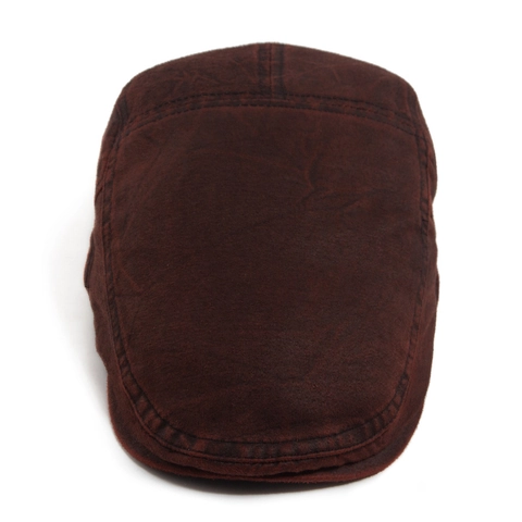 Gorra Plana Vintage Lavada Sombrero Ivy Retro Newsboy Cabbie Hebilla De Metal Ajustable Casual Unisex
