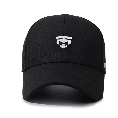 Gorra De Béisbol Protección Solar Ajustable Exterior Transpirable Sombrero Poliéster Con Logo De Metal Unisex Gorra Deportiva