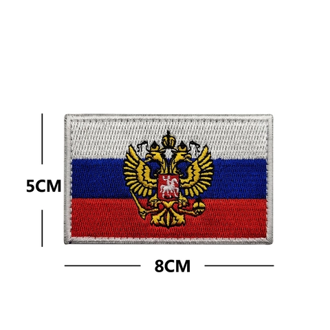 Russische Bestickte Aufnäher Mit Adler Taktische Moral Abzeichen Stoffdekor Nationales Emblem Für Rucksäcke Hüte