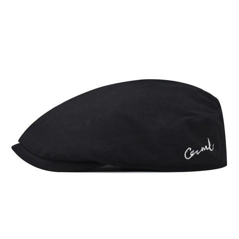British Vintage Cotton Flat Cap Ivy Hat With Side Embroidery Adjustable Casual Simple Unisex Forward Cap