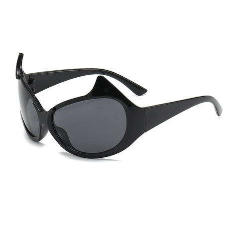 Novelty Devil Horn Sunglasses PC Frame AC Lens UV400 Protection Halloween Christmas Party Punk Gothic Hip Hop Unisex
