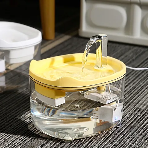 Fontana Per Gatti Automatica Circolante Distributore Acqua Silenzioso Plastica ABS Protezione Anti-Secco Cani Gatti