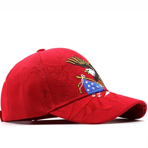Gorra De Béisbol De Algodón Bordado Águila Bandera USA Ajustable Sombrero De Sol Exterior Vintage Hip Hop Para Hombres Mujeres