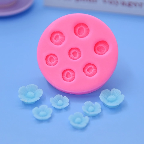 Stampo In Silicone A Forma Di Fiore Per Decorazione Torte Fondente Cottura DIY Artigianato Dello Zucchero Cioccolato Biscotto Rosa