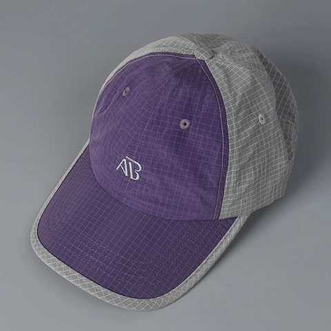 Cappellino Da Baseball Asciugatura Rapida Motivo A Quadri Ripstop Lettera Ricamata Colore Contrasto Sport All Aperto Regolabile