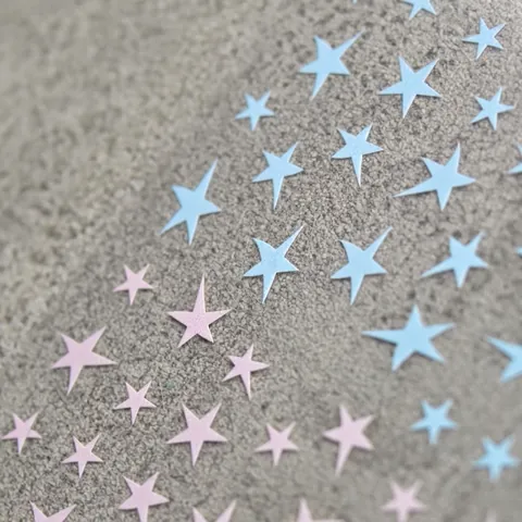 Colorful Star Nail Art Stickers Thin Tough Adhesive Decals Japanese Cute Style DIY Manicure Decoration For Women Girls