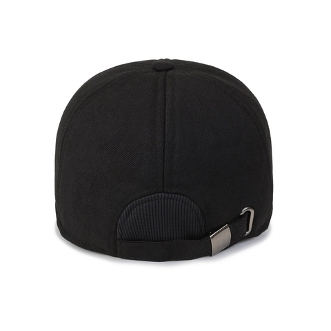 Gorra De Béisbol De Invierno Para Hombre Mezcla De Lana Cálida Ajustable Sombrero De Papá Deporte Placa Metal