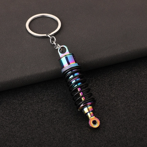Portachiavi Ammortizzatore Auto Lega Zinco Modello Miniatura Tuning Pezzo Meccanico Regalo
