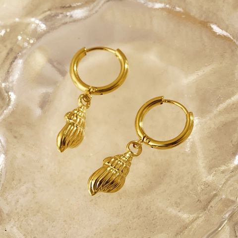 Zeedieren Hoop Drop Oorbellen Roestvrij Staal Zeester Zeepaardje Schelp Dolfijn Charme Zomer Strand Sieraden Voor Vrouwen