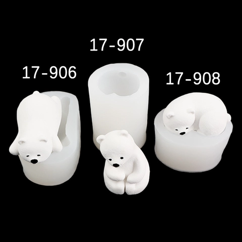 Eisbär Silikonform 3D Tierform Für Schokoladen Mousse Kuchen Gelee Kerzen Seifenherstellung DIY Backen Dekor