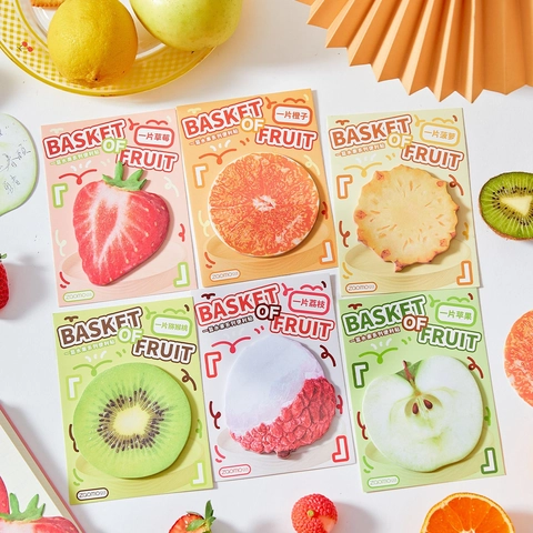 Foglietti Adesivi A Forma Di Frutta Realistica Blocchi Note In Carta Sagomata Per Ufficio Scuola Cancelleria Fragola