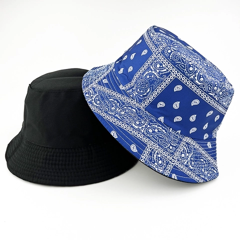Bob Unisexe à Imprimé Paisley Chapeau de Soleil en Polyester Pliable Vintage Streetwear Été Plein Air Mode pour Adultes