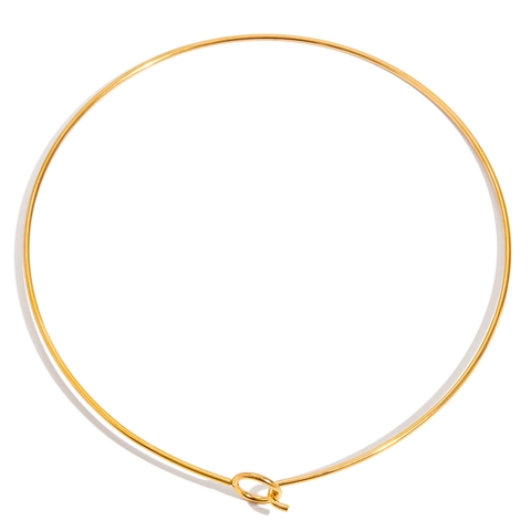 Minimalistische Glanzende Ronde Cirkel Ketting 18K Verguld Roestvrij Staal Waterdicht Hypoallergeen Sieraden Voor Vrouwen