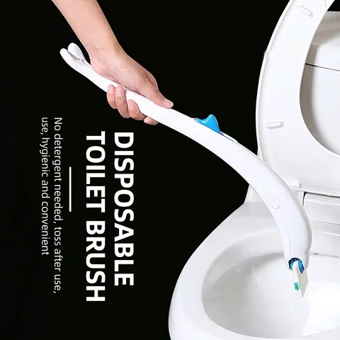 Scopino Per WC Usa E Gatta Con Ricariche Detergente Profumate Al Limone Lavanda Manico Lungo In Plastica ABS Pulizia Del Bagno