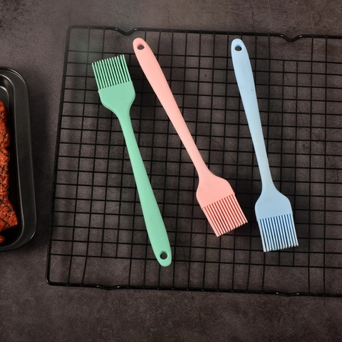 Pennello Per Imbastire E Spatola In Silicone Resistente Al Calore Integrato Per BBQ Cottura Cucina Pasticceria Multicolore