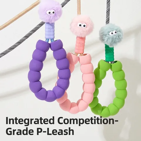Slip Lead Pet Dog Leash Integrated Nylon Braided Training Rope With Soft Foam Handle For Medium Large Dogs Colorful