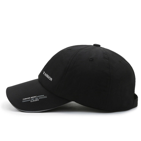 Baseball Cap Fashion Reflective Strip Breathable Quick Dry Sun Hat Sports Outdoor For Men Women Adjustable