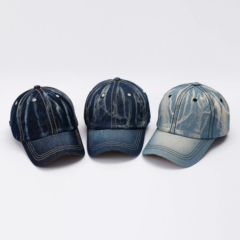 Cappello Da Baseball In Denim Lavato Vintage Regolabile Retro Distressed Protezione Solare Cappello Casual Per Uomo Donna