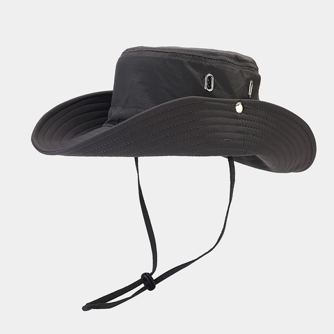 Cappello da Sole Outdoor 100% Poliestere Tesa Larga Cappello alla Pescatora per Pesca Trekking Antivento Traspirante Boonie Hat per Uomo Donna
