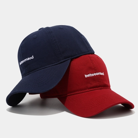 Cappello Da Baseball In Cotone Ricamo Lettere Regolabile Tesa Curva Cappello Da Sole Sportivo