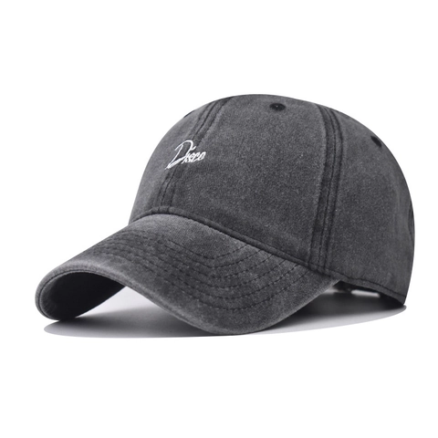 Berretto Da Baseball In Cotone Lavato Retro Ricamato Lettera Disco Cappello Da Sole Distressed Vintage Regolabile Per Uomini Donne