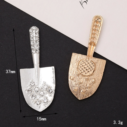 Breloque Pelle En Alliage Et Strass Pour Création De Bijoux DIY Décoration De Coque De Téléphone Mini Outil Étincelant