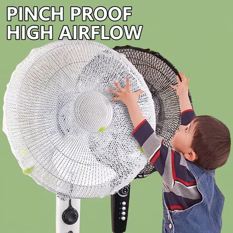 Copertura Per Ventilatore Protezione Bambini Rete Anti Pizzicamento Antipolvere Per Ventilatori Da Terra Cartoni Animati Decorativi
