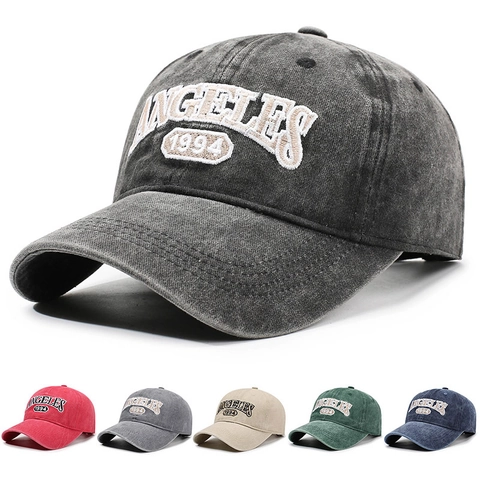 Gorra De Béisbol De Algodón Lavado Vintage Bordado De Letras Retro Sombrero De Papá Ajustable Para Hombres Y Mujeres