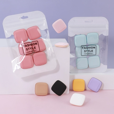 Mini Finger Puderquaste Weich Schwamm Daumen Make-up Schwämme Nass Trocken Gebrauch Für Concealer Grundierung Detail
