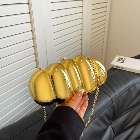 Bolso De Noche Cartera De Mano Acrílico Rígido Diseño Onda Mármol Con Cadena Metálica Fiesta Boda