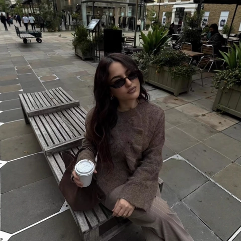 Women Knitted Cardigan Plush Soft Mohair Style Round Neck Single Breasted Long Sleeve Solid Color Lazy Chic Jacket
