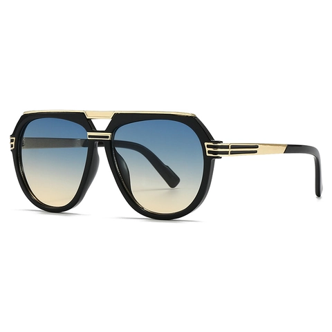 Modern Oversized Pilot Sunglasses For Men Women PC Metal Frame UV400 Protection Retro Fashion Square Sun Glasses For Outdoor Travel