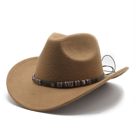 Cappello Da Cowboy Occidentale Retro Steampunk Feltro Tesa Larga Fascia Decorativa Ingranaggi Per Uomo Donna