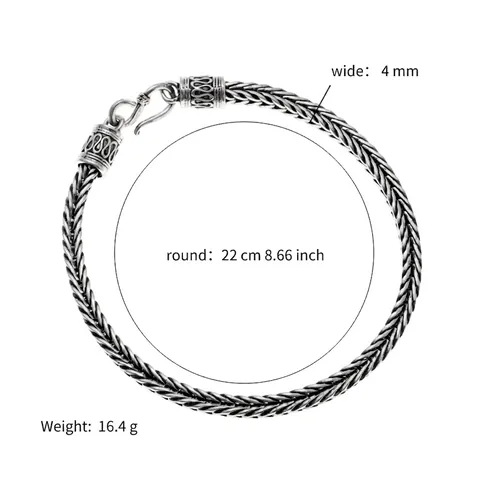 Men Vintage Stainless Steel Woven Snake Bone Chain Bracelet Necklace Retro S Hook Clasp Jewelry For Him