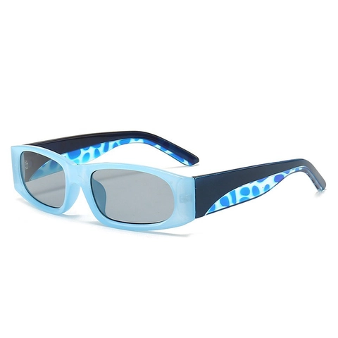 Gafas De Sol Cuadradas Vintage Protección UV400 Montura De PC Gafas Rectangulares Estrechas Para Viajes Al Aire Libre Moda Unisex