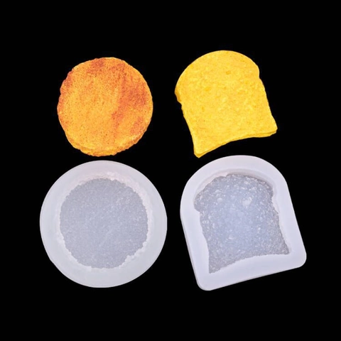 Siliconen Vorm Toast Brood Taart Vorm Voor Handgemaakte Squishy Knutselen Realistische Textuur Keukenaccessoire