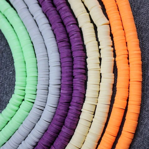 Flat Disc Spacer Beads Polymer Clay Round Colorful Heishi For DIY Jewelry Making Bracelet Necklace Craft Bohemia Holiday Style