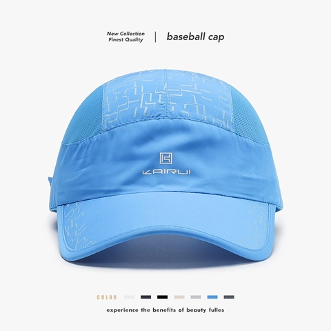 Quick Dry Baseball Cap Polyester Mesh Breathable Outdoor Sports Sun Protection Adjustable Sun Hat Men Women