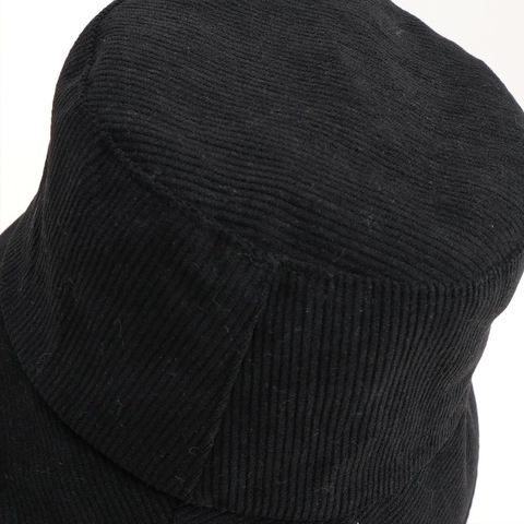 Cappello Alla Pescatora In Velluto A Coste Caldo Protezione Solare Pieghevole Casual Per Donna Etichetta Ricamata