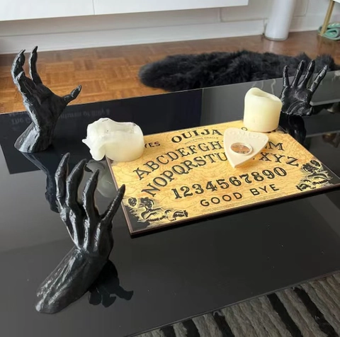 Dämon Hand Statuen Gothik Hexe Hand Wanddeko Harz Realistisch Horror Requisite Für Spukhaus Geheimraum Halloween Deko