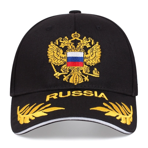 Berretto Da Baseball Ricamo Russia Acrilico Cappello Sportivo Regolabile Protezione Solare Unisex