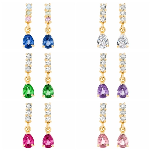 Eleganti Orecchini A Goccia Taglio Pera Con Perno In Argento Sterling 925 Rame Zirconia Cubica Gioielli Da Donna