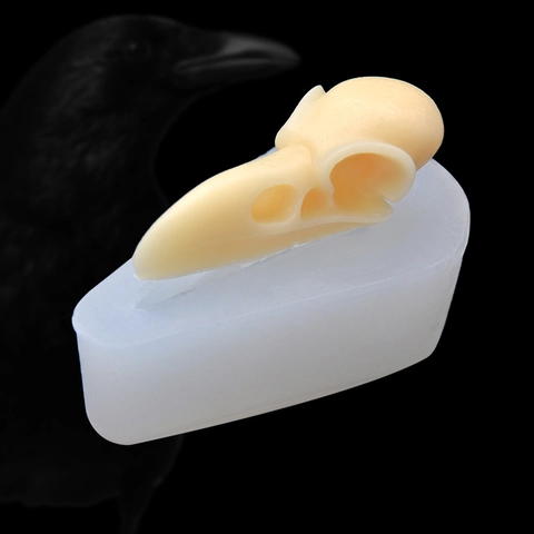 Krähenvogel Schädel Form Silikonform Für DIY Backen Fondant Schokolade Mousse Harz Handwerk Realistisch Gotisch Halloween