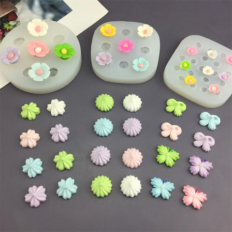 DIY Silicone Molds Flower Camellia Butterfly Bow Star Shaped Food Grade For Cake Baking Chocolate Resin Clay Craft